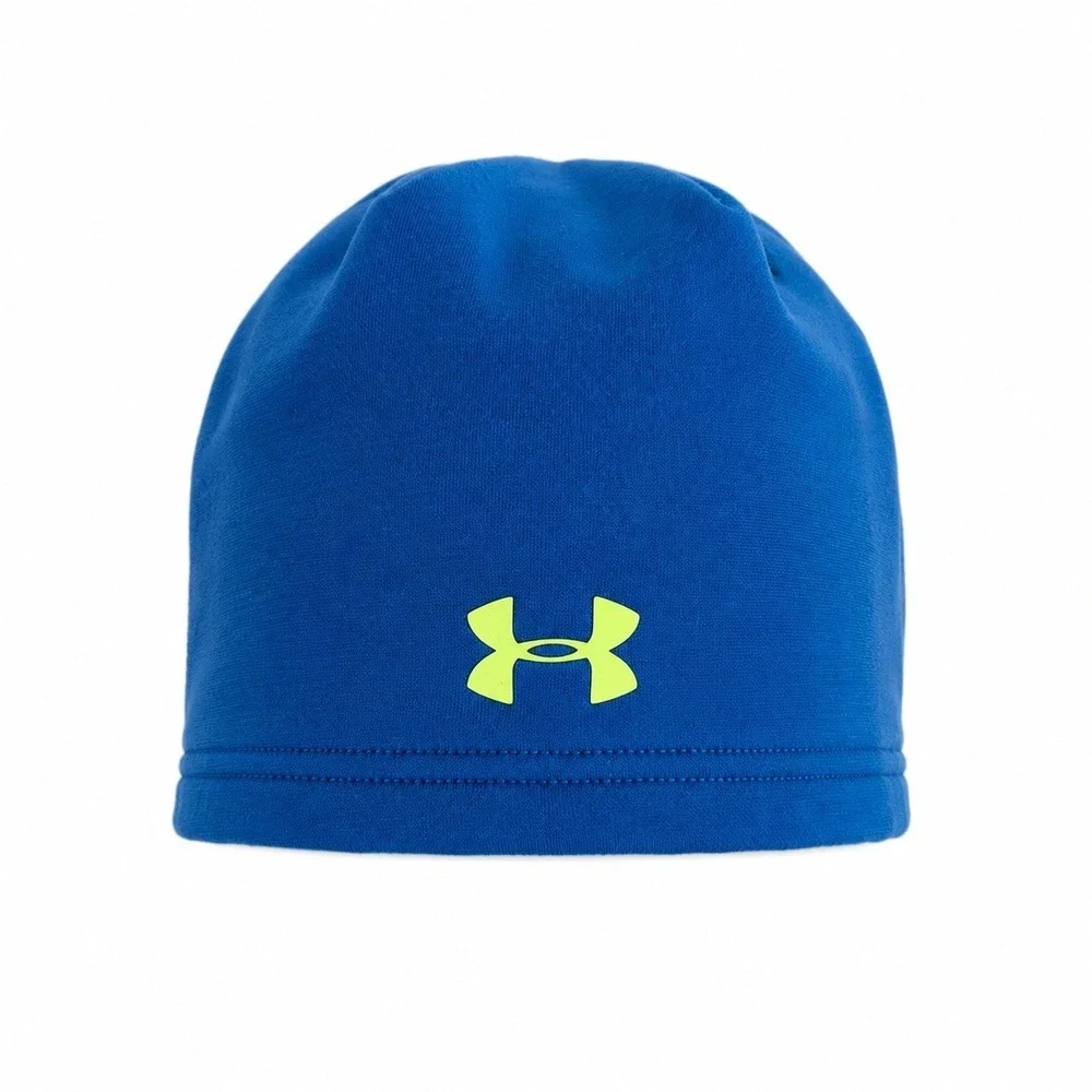 Under Armour Youth UA Storm Beanie Cap Fast Drying Water-Resistant #1320485 Blue
